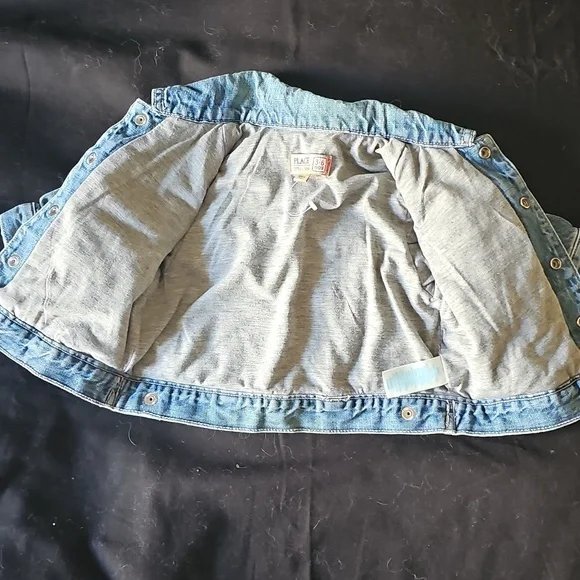 Place Light Blue Jean Jacket Size 3-6 Mo - Picture 4 of 5